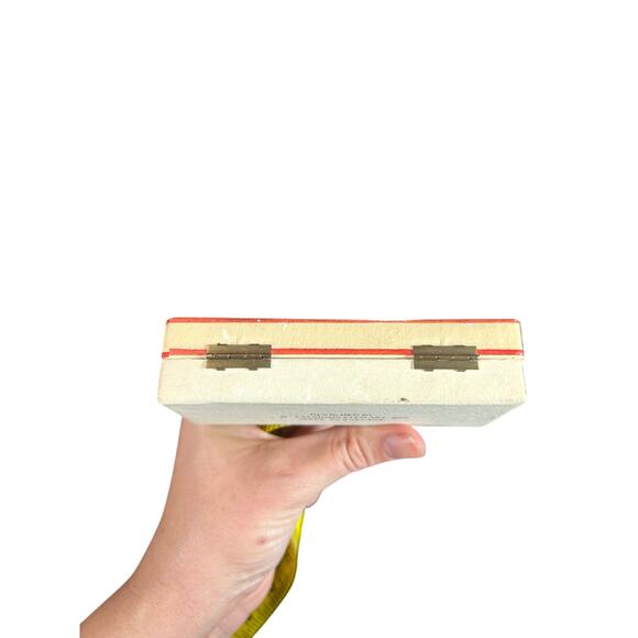 Mini Rectangular box with lid- for your love- quote- 5" 80s some wear floral - Picture 6 of 6